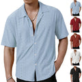 Men's Breathable Solid-color Short-sleeve Shirt