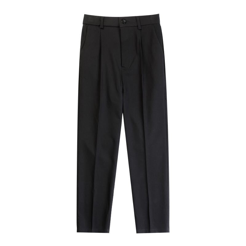 Mens Casual Loose-fitting Versatile Straight-leg Pants