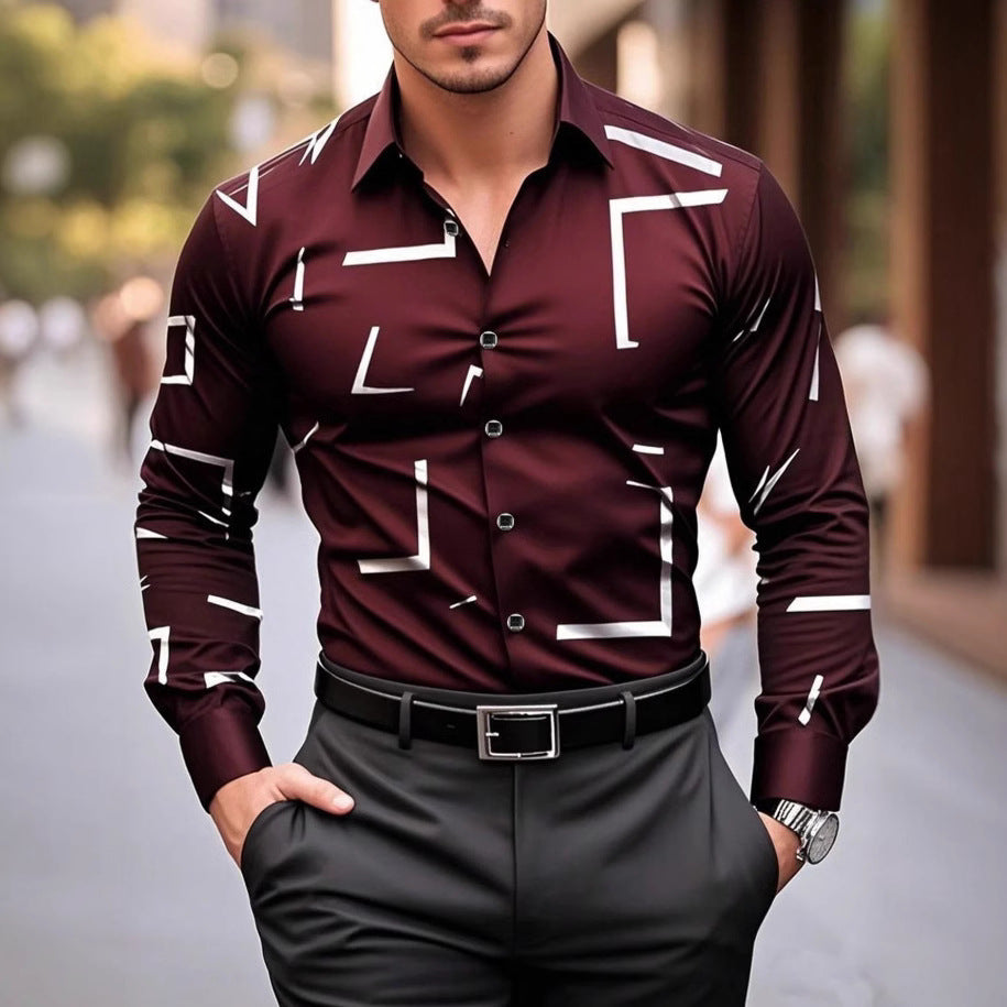 Casual Shirt Spring And Autumn Style Men's Long-sleeved Shirt