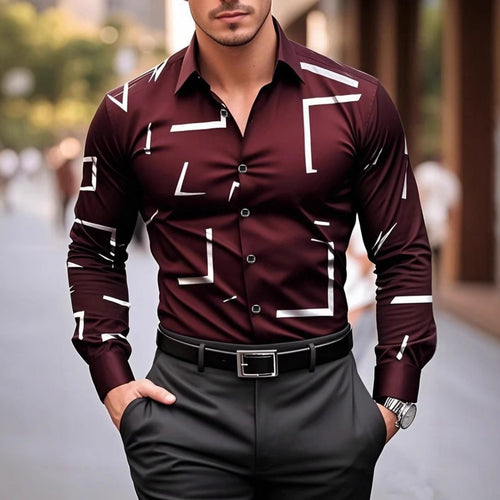 Casual Shirt Spring And Autumn Style Men's Long-sleeved Shirt