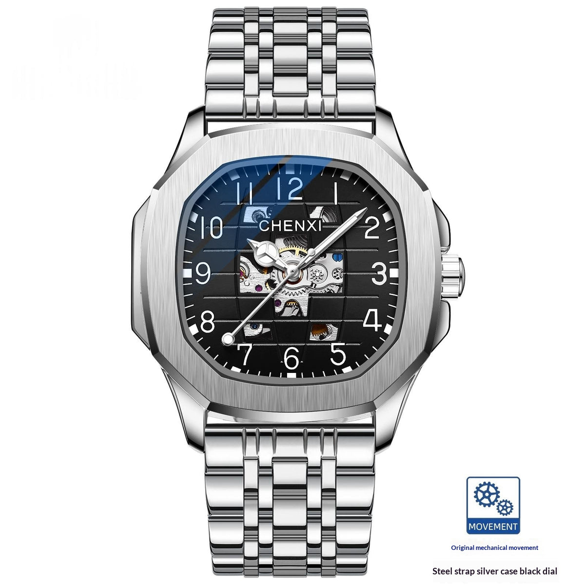 High-end Square Mechanical Mens Watch