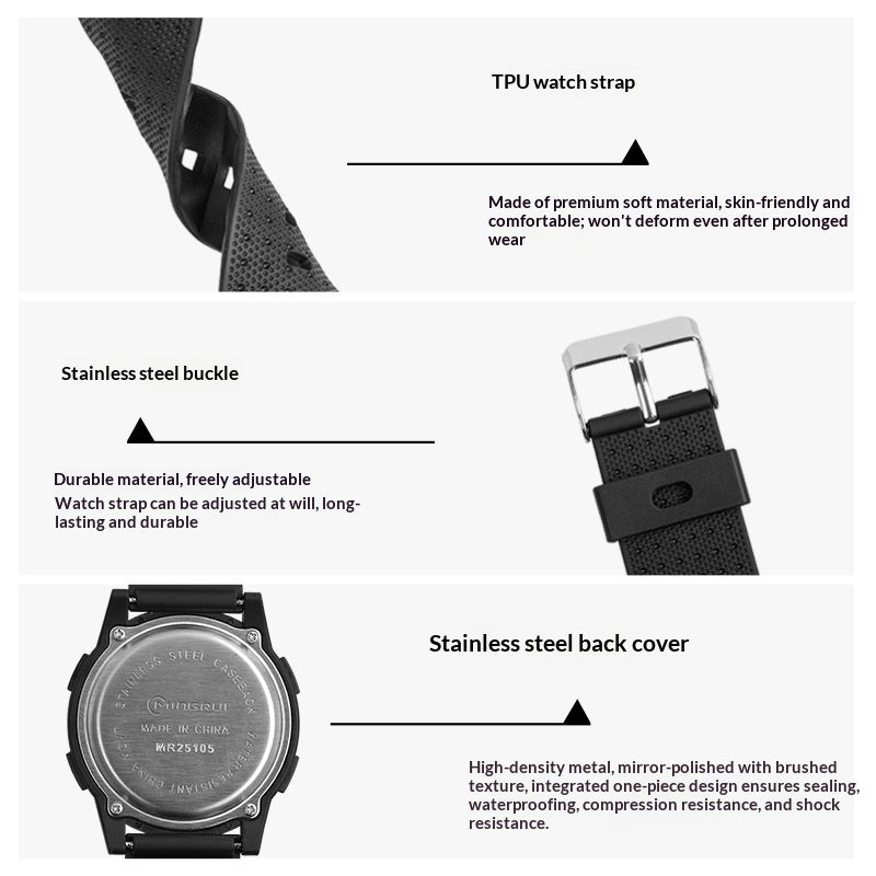 Men's Waterproof Luminous Sports Digital Watch
