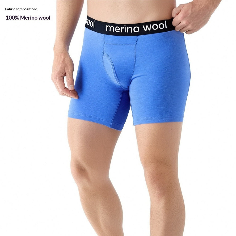 Mens Merino Wool Athletic Boxer Briefs