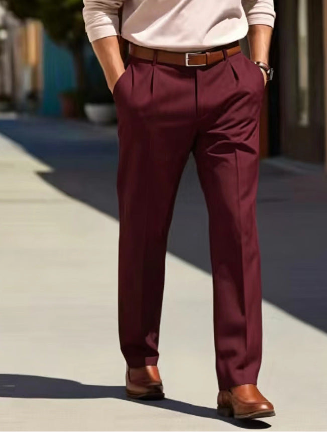 Men's Loose-fit Casual Tailored Trousers