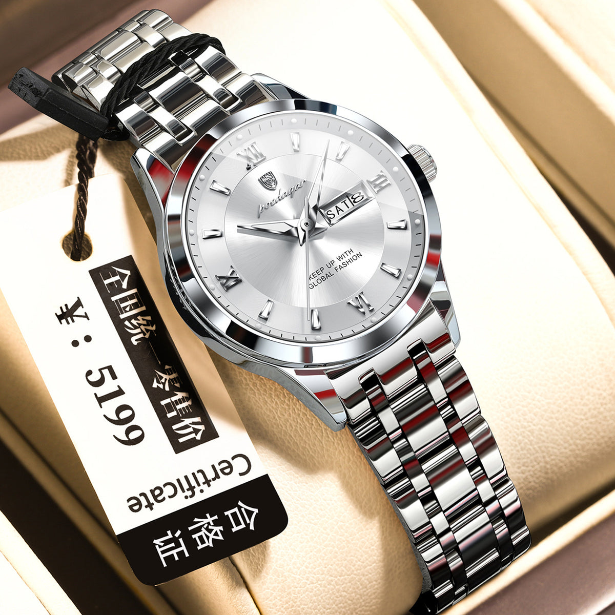 Waterproof Watch Luminous Business Quartz