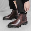 Mens High-top Leather Fashion Ankle Boots