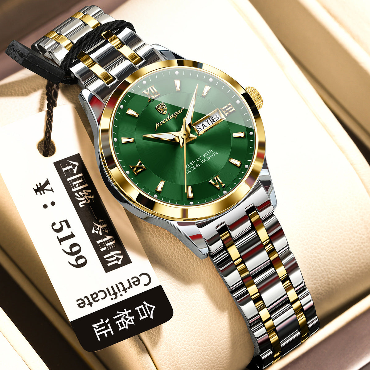 Waterproof Watch Luminous Business Quartz