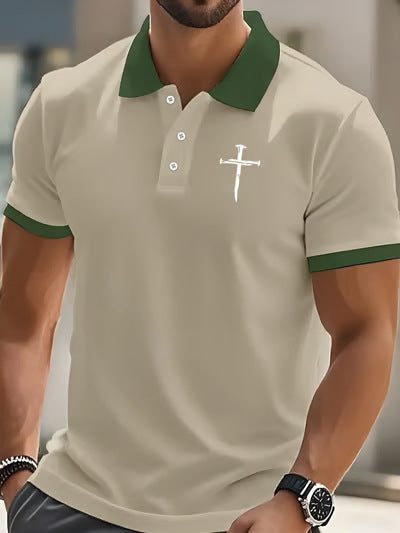 Men Polyester Printed - Polo Shirt