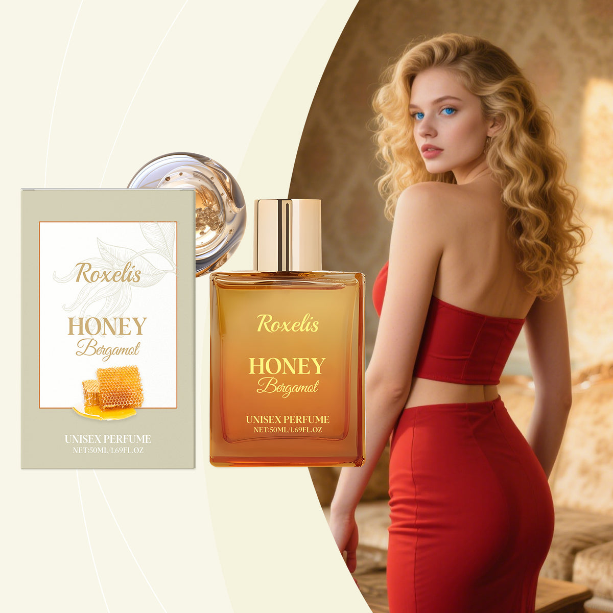 Unisex Honey Bergamot Perfume Long-Lasting Light & Fresh-fragrance