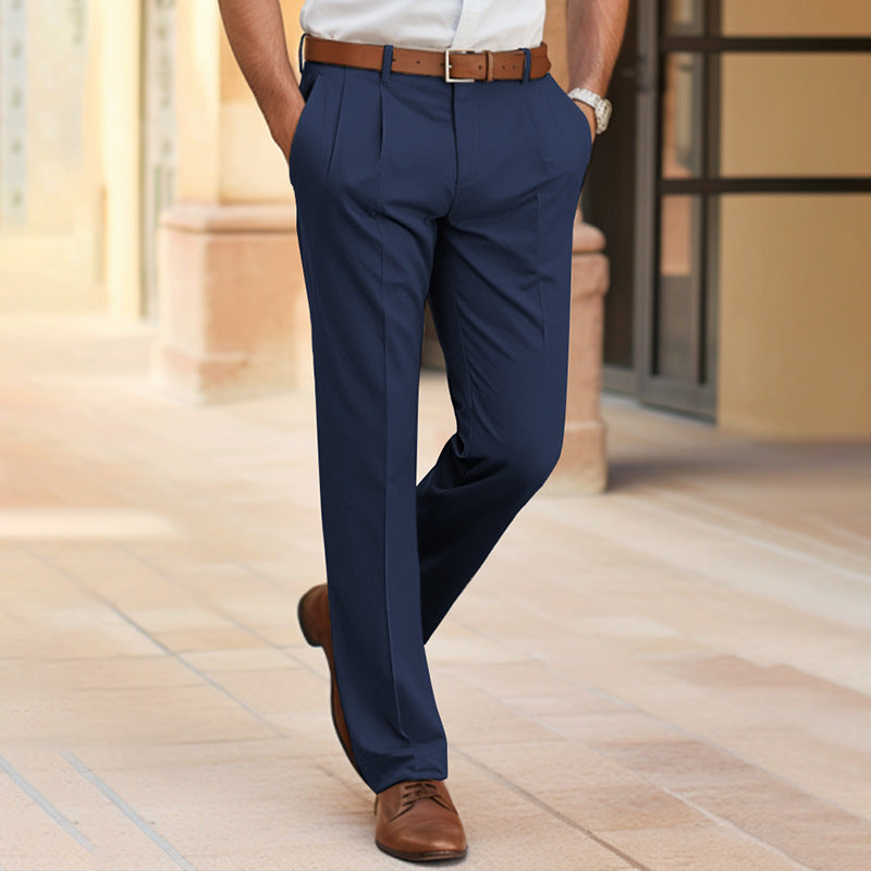 Men's Loose-fit Casual Tailored Trousers