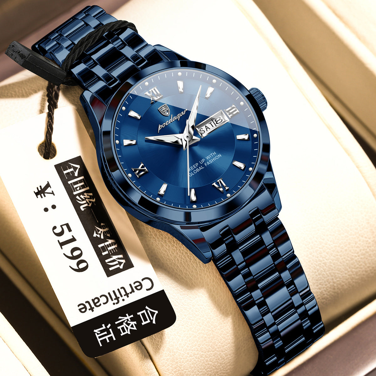 Waterproof Watch Luminous Business Quartz