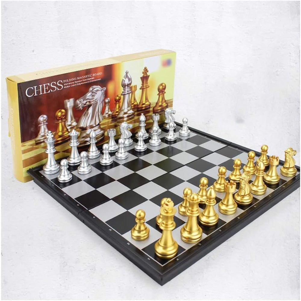 Travel Folding Magnetic Chess Set,9.8 In, 25 Cm,Folding And Portable Chess Board Games