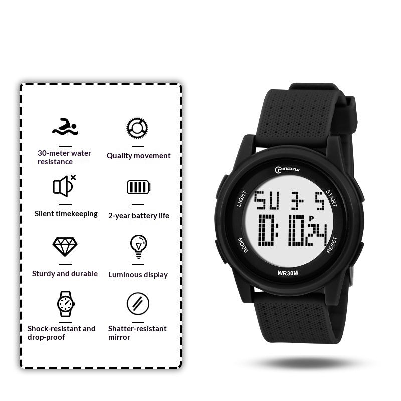 Men's Waterproof Luminous Sports Digital Watch