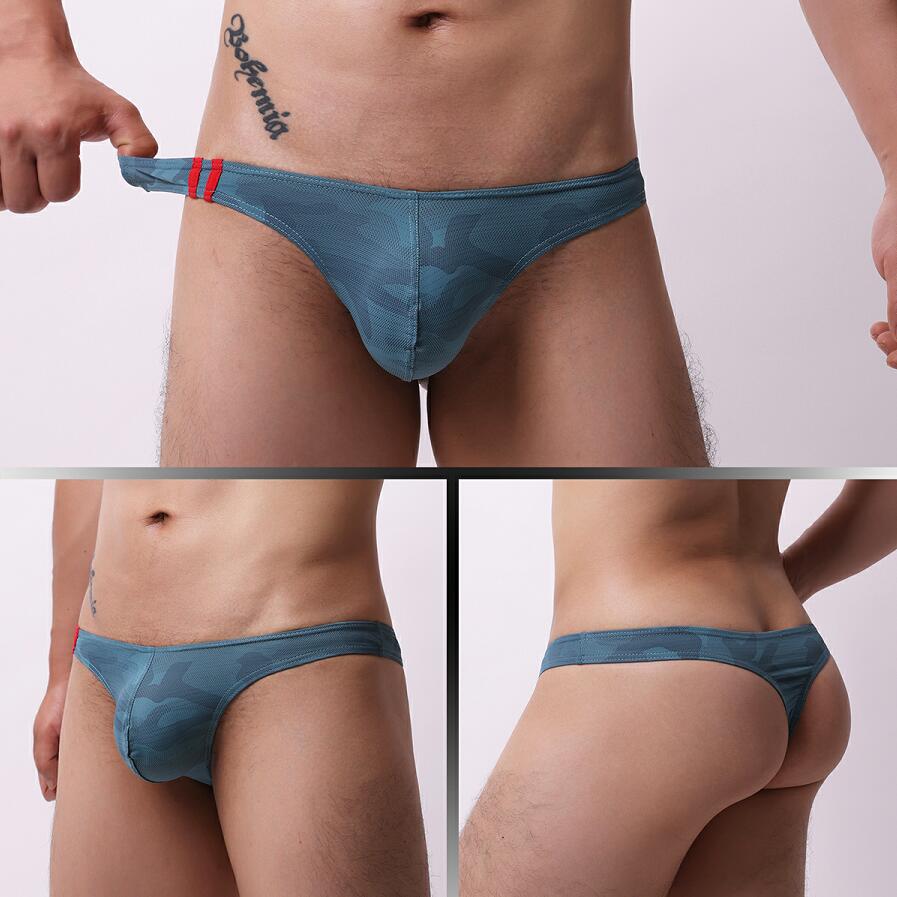 Mens Moisture-Wicking Low-Rise Underwear With Cartoon Print