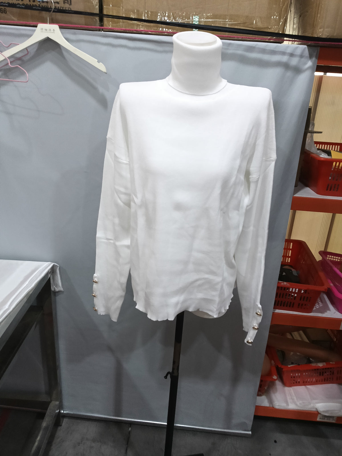Women Solid Color Turtleneck Sweater Fashion Winter Tops